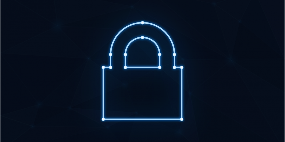 Free padlock neon cybersecurity vector