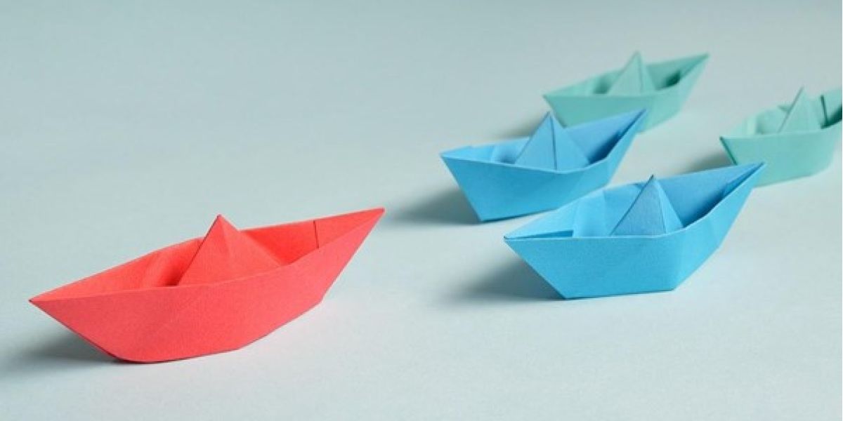 Paper Boats on Solid Surface