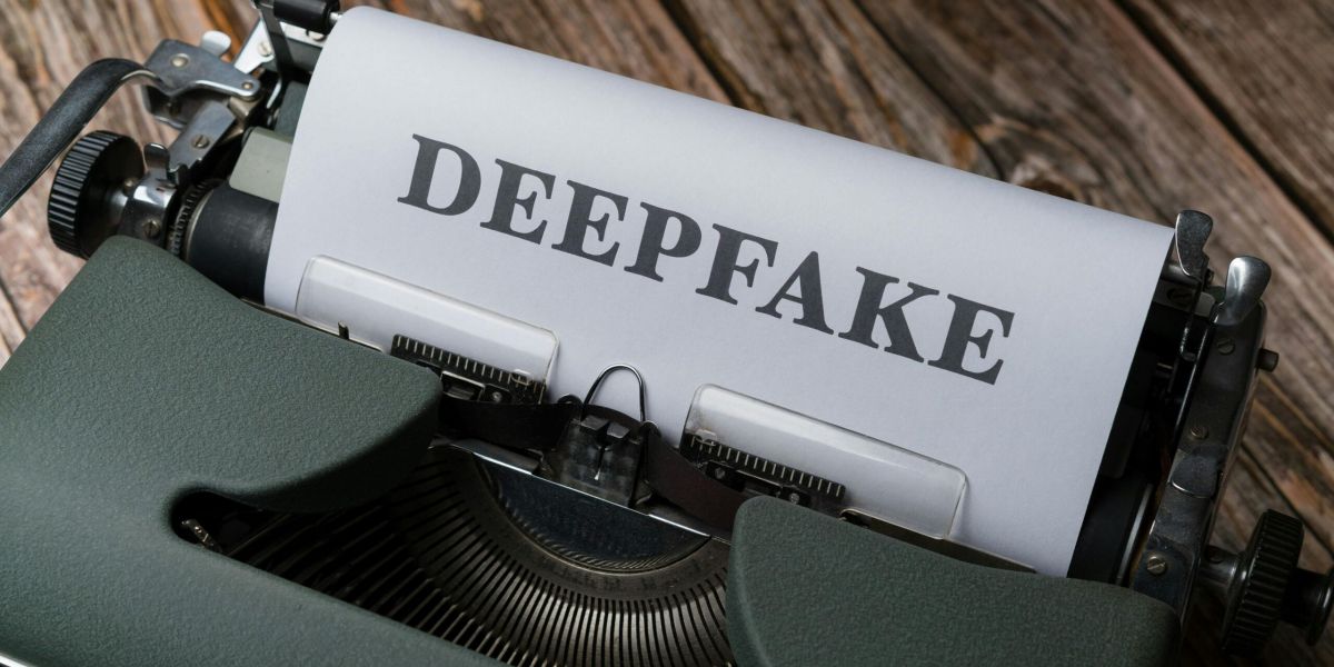 Free A typewriter with the word deepfake on it Stock Photo